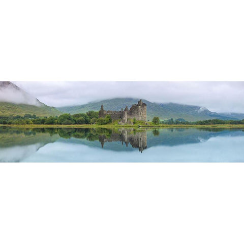 Kilchurn Castle-Loch Awe-Scotland Black Modern Wood Framed Art Print with Double Matting by Frank, Assaf