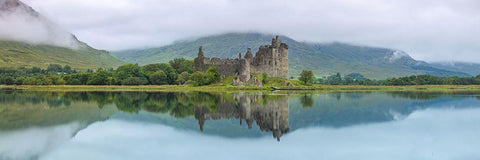 Kilchurn Castle-Loch Awe-Scotland Black Ornate Wood Framed Art Print with Double Matting by Frank, Assaf
