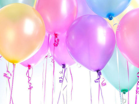 Multi coloured ballons Black Ornate Wood Framed Art Print with Double Matting by Frank, Assaf