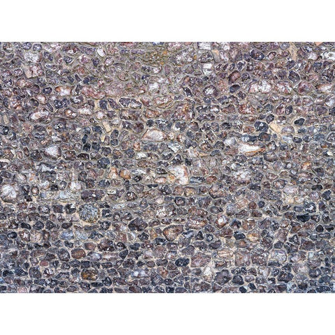 Stone Wall Gold Ornate Wood Framed Art Print with Double Matting by Frank, Assaf