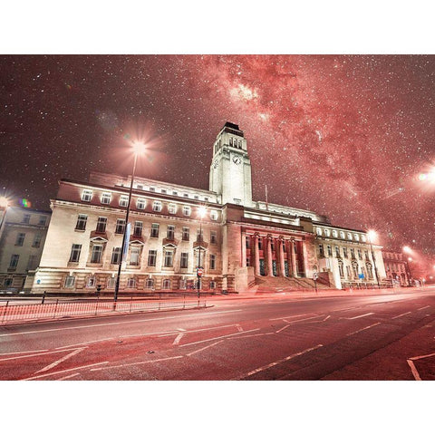 Parkinson Building-Leeds Black Modern Wood Framed Art Print with Double Matting by Frank, Assaf