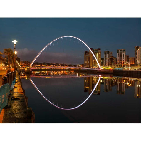 AF20120826 Newcastle 005C12 Black Modern Wood Framed Art Print by Frank, Assaf