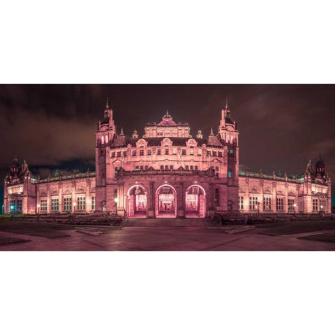 AF20121004 Glasgow 248PC08 Black Modern Wood Framed Art Print with Double Matting by Frank, Assaf