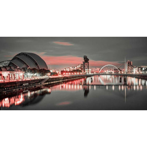 AF20121004 Glasgow 228X4C04 Black Modern Wood Framed Art Print with Double Matting by Frank, Assaf