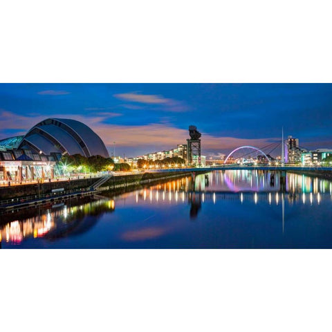 AF20121004 Glasgow 228X4C07 White Modern Wood Framed Art Print by Frank, Assaf