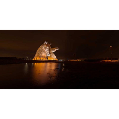AF20150306 The Kelpies 1320PC01 Black Modern Wood Framed Art Print with Double Matting by Frank, Assaf