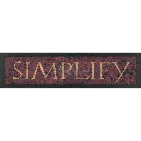 Simplify Black Modern Wood Framed Art Print with Double Matting by Marrott, Stephanie