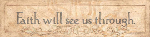 Faith Will See Us Black Ornate Wood Framed Art Print with Double Matting by Marrott, Stephanie