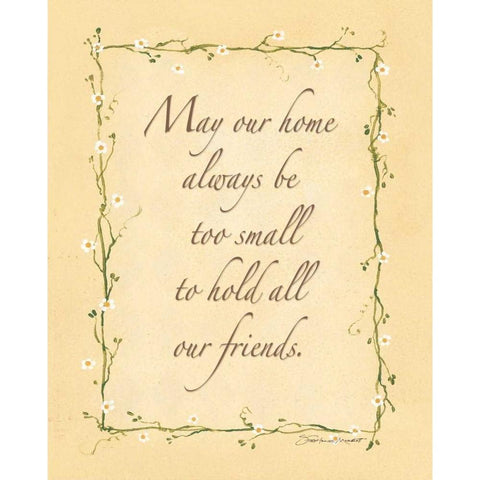 May Our Home Black Modern Wood Framed Art Print with Double Matting by Marrott, Stephanie