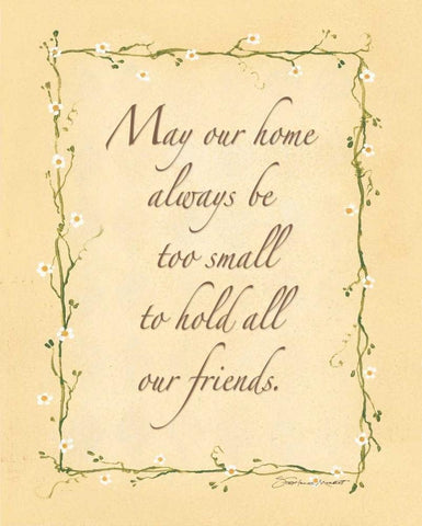 May Our Home White Modern Wood Framed Art Print with Double Matting by Marrott, Stephanie