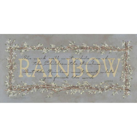 Rainbow Gold Ornate Wood Framed Art Print with Double Matting by Marrott, Stephanie