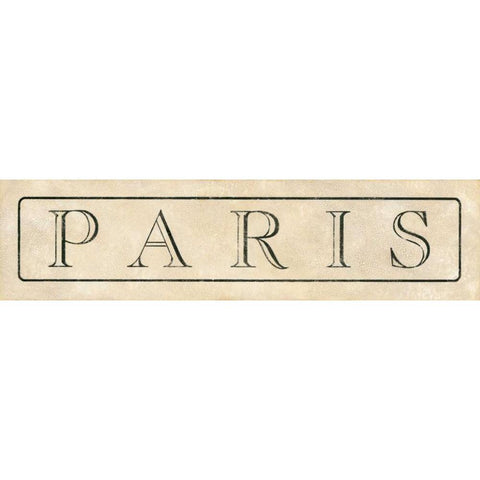 Paris White Modern Wood Framed Art Print by Marrott, Stephanie