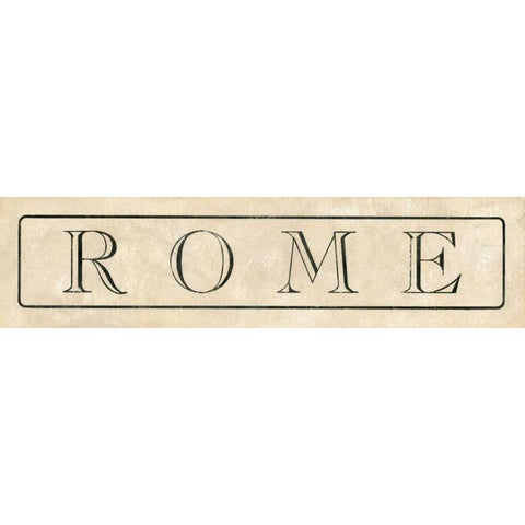 Rome White Modern Wood Framed Art Print by Marrott, Stephanie