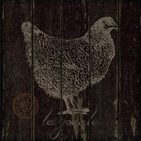 Poule White Modern Wood Framed Art Print by Marrott, Stephanie