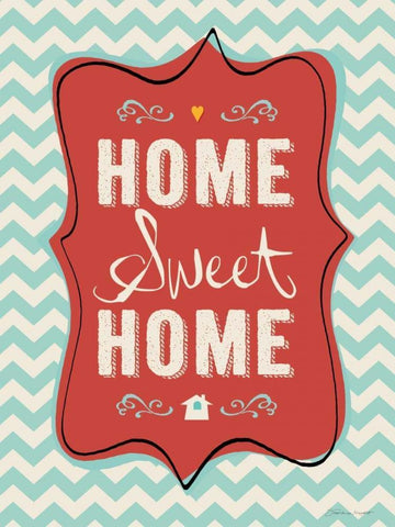 Home Sweet Home Black Ornate Wood Framed Art Print with Double Matting by Marrott, Stephanie