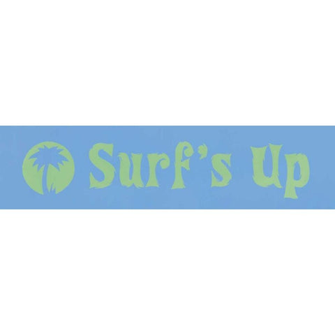 Surfs Up Black Modern Wood Framed Art Print with Double Matting by Marrott, Stephanie