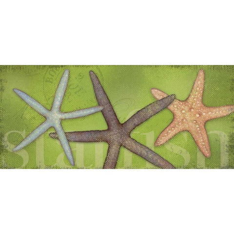 Star Fish Gold Ornate Wood Framed Art Print with Double Matting by Marrott, Stephanie