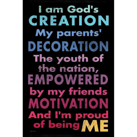 Being Me Black Modern Wood Framed Art Print with Double Matting by Marrott, Stephanie