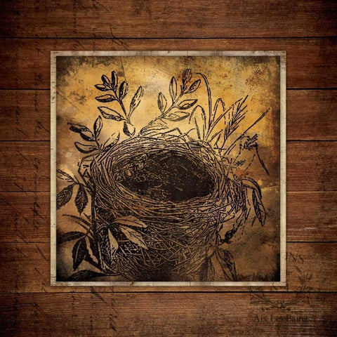 Woodland Nest White Modern Wood Framed Art Print by Marrott, Stephanie