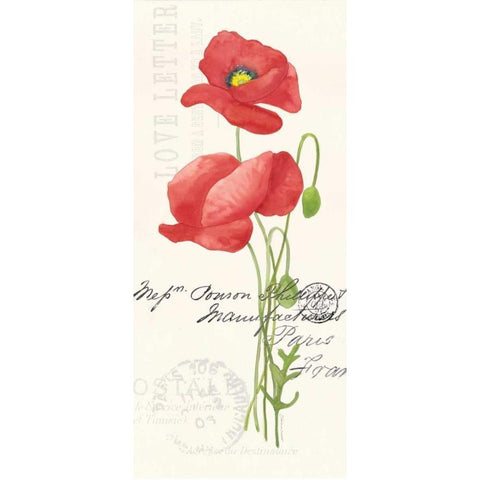 Poppy I Black Modern Wood Framed Art Print by Marrott, Stephanie