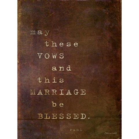 These Vows Gold Ornate Wood Framed Art Print with Double Matting by Marrott, Stephanie