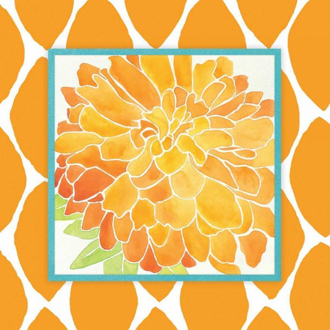 Modern Flower IV White Modern Wood Framed Art Print by Marrott, Stephanie