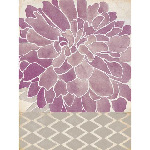 Dahlia Orchid II White Modern Wood Framed Art Print by Marrott, Stephanie