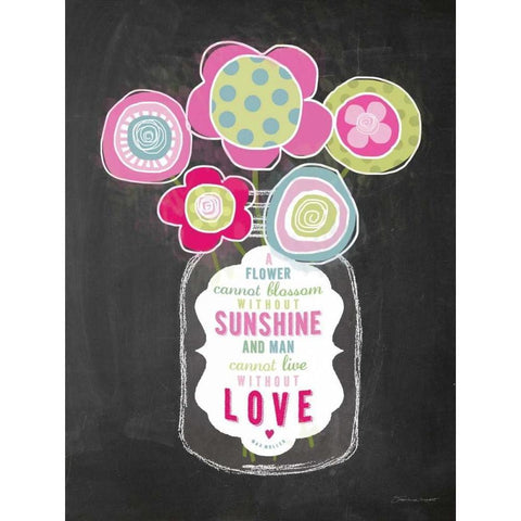 Without Love Black Modern Wood Framed Art Print by Marrott, Stephanie