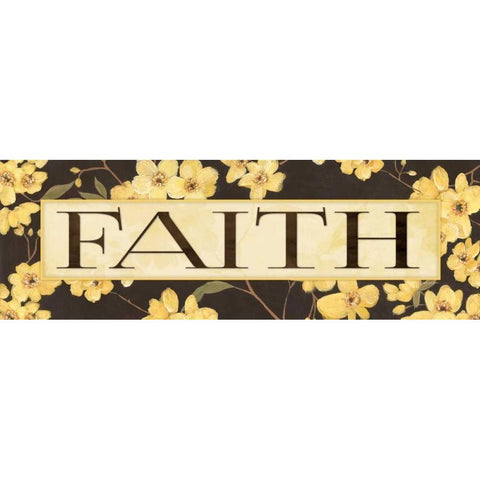 Faith Gold Ornate Wood Framed Art Print with Double Matting by Marrott, Stephanie