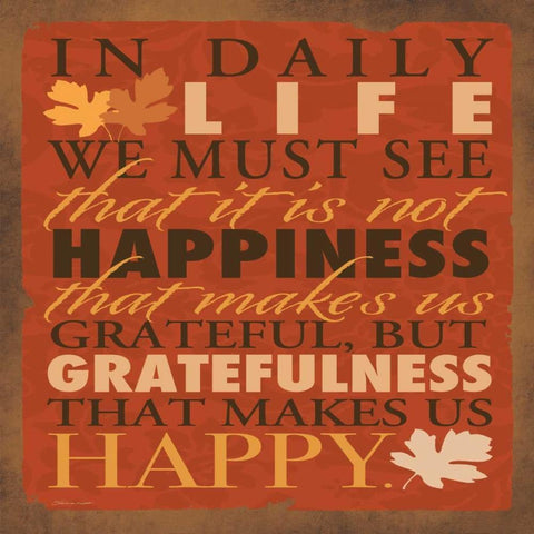 Grateful White Modern Wood Framed Art Print with Double Matting by Marrott, Stephanie