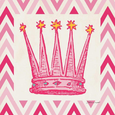 Playroom Crown I Gold Ornate Wood Framed Art Print with Double Matting by Marrott, Stephanie