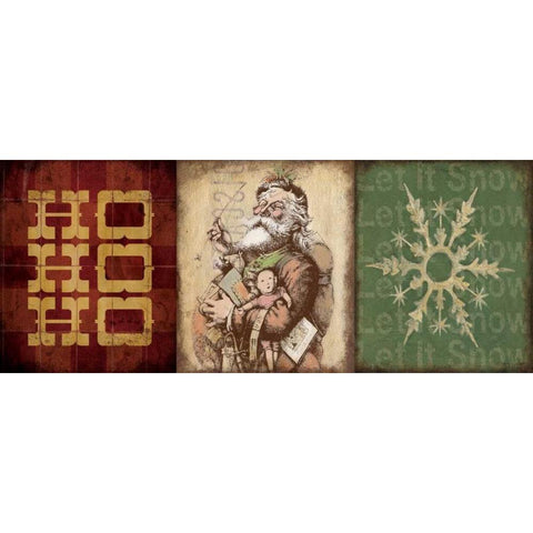 Holiday 3 Patch III Gold Ornate Wood Framed Art Print with Double Matting by Marrott, Stephanie