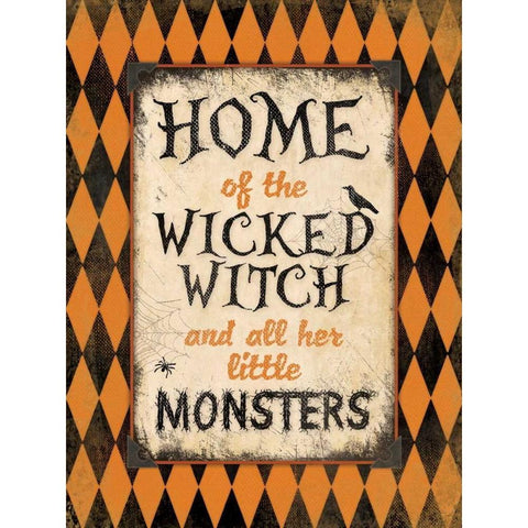 Home of the Wicke Witch Gold Ornate Wood Framed Art Print with Double Matting by Marrott, Stephanie