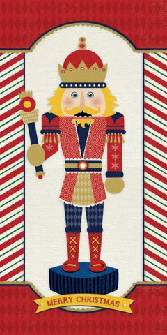 Nutcracker II White Modern Wood Framed Art Print with Double Matting by Marrott, Stephanie