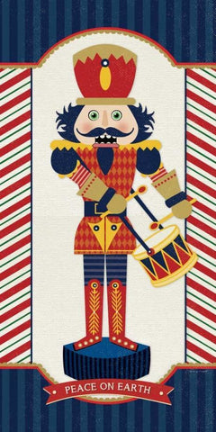 Nutcracker III White Modern Wood Framed Art Print with Double Matting by Marrott, Stephanie