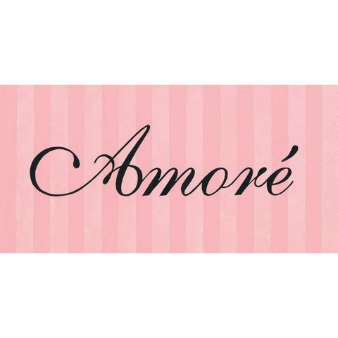 Amore White Modern Wood Framed Art Print by Marrott, Stephanie