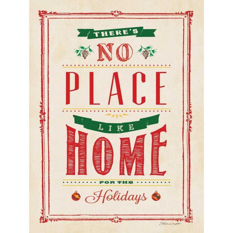 No Place - Chalk Gold Ornate Wood Framed Art Print with Double Matting by Marrott, Stephanie