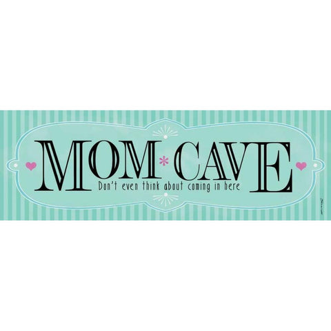 Mom Cave White Modern Wood Framed Art Print by Marrott, Stephanie