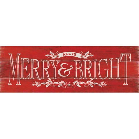 Merry Bright Gold Ornate Wood Framed Art Print with Double Matting by Marrott, Stephanie