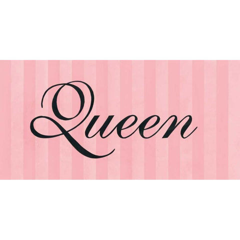 Queen Black Modern Wood Framed Art Print with Double Matting by Marrott, Stephanie