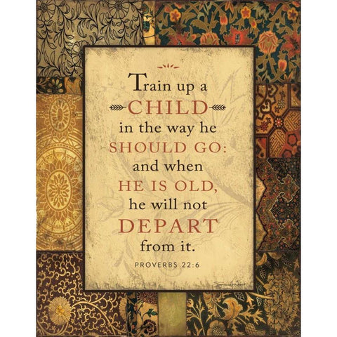 A Child Gold Ornate Wood Framed Art Print with Double Matting by Marrott, Stephanie