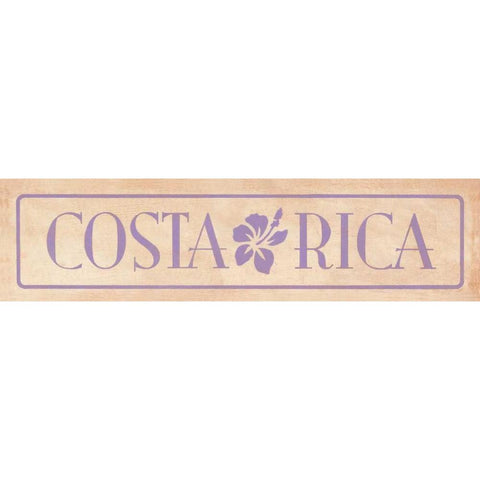 Costa Rica Gold Ornate Wood Framed Art Print with Double Matting by Marrott, Stephanie