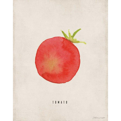 Tomato White Modern Wood Framed Art Print by Marrott, Stephanie