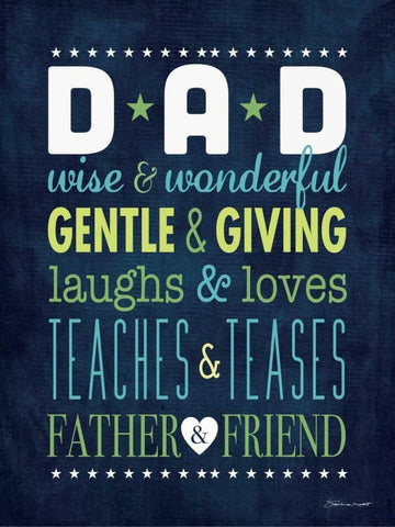 Father and Friend I Black Ornate Wood Framed Art Print with Double Matting by Marrott, Stephanie