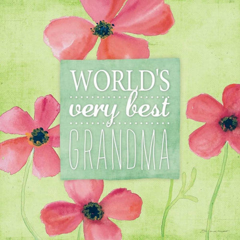 Best Grandma I White Modern Wood Framed Art Print by Marrott, Stephanie