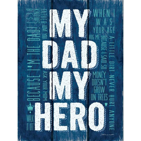 My Hero Black Modern Wood Framed Art Print with Double Matting by Marrott, Stephanie