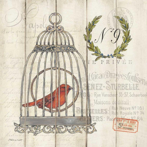 Canary Black Modern Wood Framed Art Print by Marrott, Stephanie