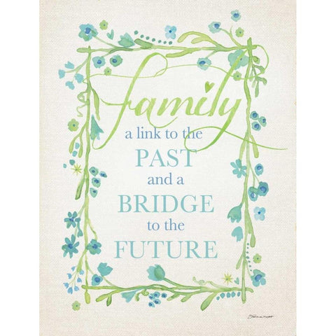 Family I White Modern Wood Framed Art Print by Marrott, Stephanie