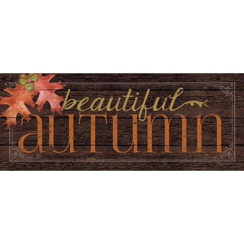 Autumn Black Modern Wood Framed Art Print with Double Matting by Marrott, Stephanie