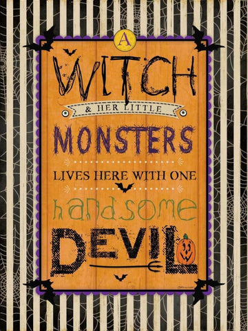 Handsome Devil Black Ornate Wood Framed Art Print with Double Matting by Marrott, Stephanie